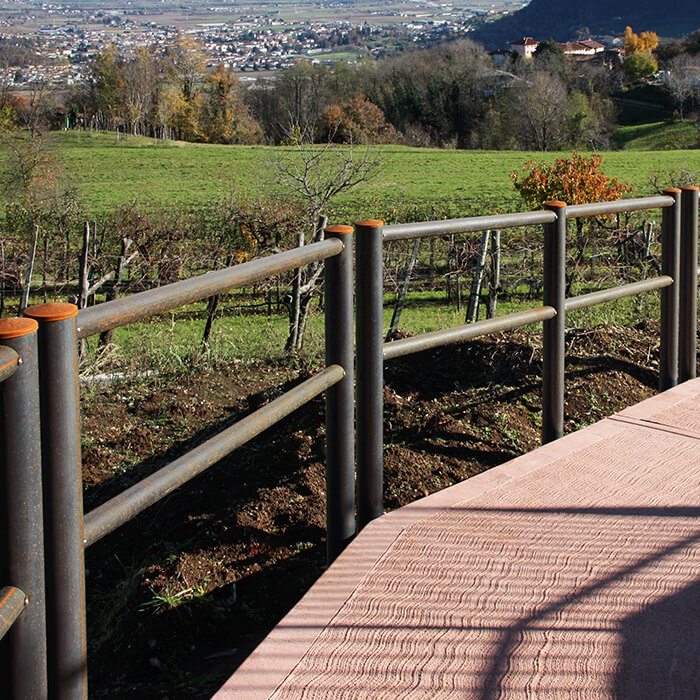 Corten fencing